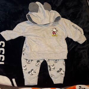 Disney Gray Mickey Mouse Kids Matching Set
